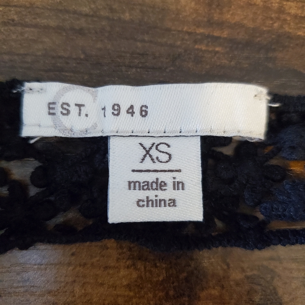 Est. 1946 Black Lace Top - Picture 4 of 6